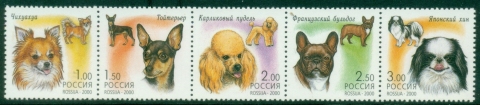 Russia-2000-Decorative-Dogs-MUH