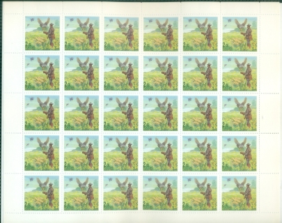Russia-1999-Hunting-2k-Releasing-Raptor-sheet-MUH-XL-Shipping
