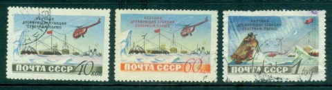 Russia-1955-North-Pole-Drifting-Stations-CTO