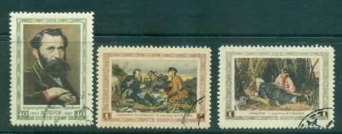 Russia-1956-Vassili-Perov-Paitings-CTO-lot42000