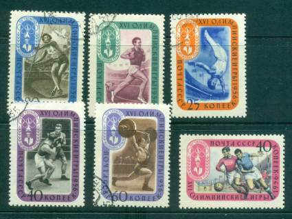 Russia-1957-Melbourne-Olympic-Success-CTO-lot42066