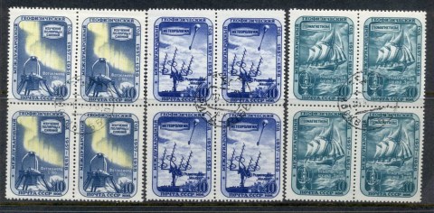 Russia-1958-International-Geophysical-year-blk4-CTO