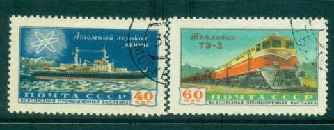 Russia-1958-Transport-Ship-Train-CTO-lot42162