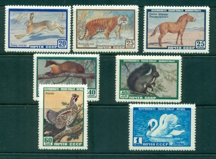 Russia-1959-Wild-Animals-MLH-lot38888