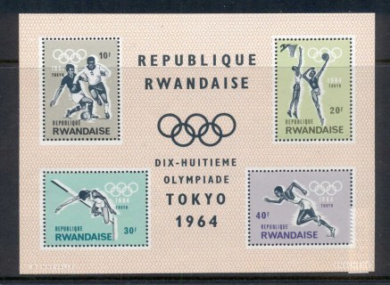 Rwanda 1964 Summer Olympics Tokyo MS