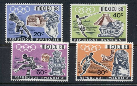 Rwanda 1968 Summer Olympics Mexico City