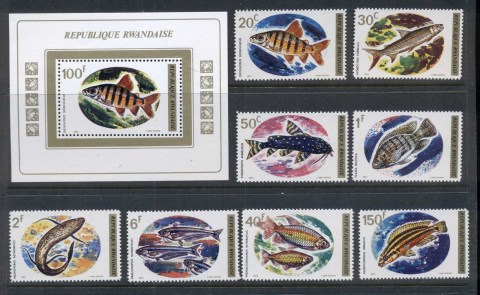 Rwanda 1973 African Freshwater Fishes + MS