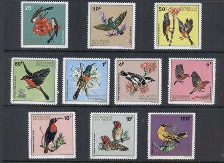 Rwanda 1972 Birds & Flowers