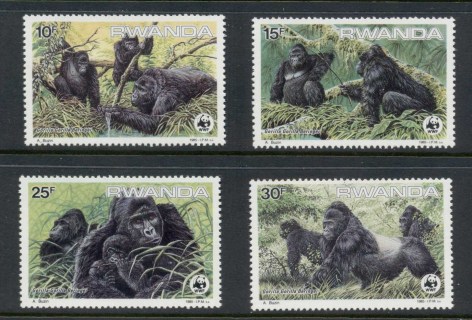 Rwanda 1985 WWF Mountain Gorillas