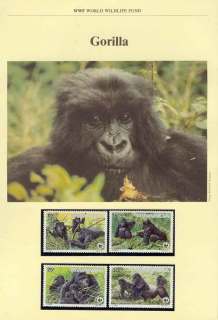 Rwanda-1985 WWF Mountain Gorilla