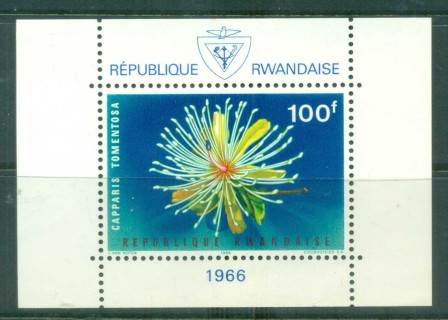 Rwanda 1966 Flowers MS