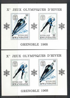 Rwanda-1968-Winter-Olympics-Grenoble-2x-MS-MUH