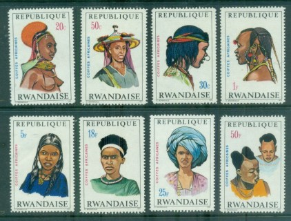 Rwanda-1970-African-Headresses-MUH