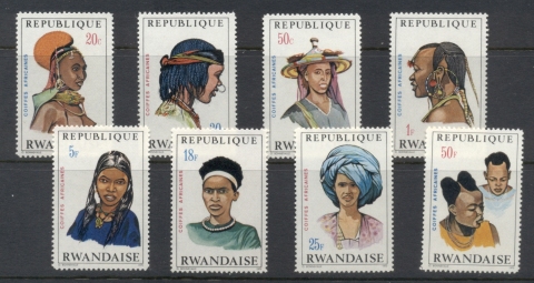 Rwanda-1971-African-headresses-MUH