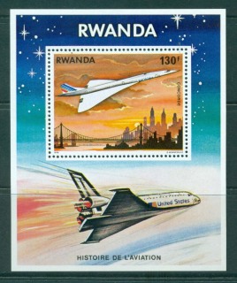 Rwanda-1978-History-of-Aviation-MS-MUH-Lot30787