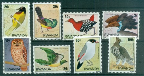 Rwanda-1980-Birds-MUH