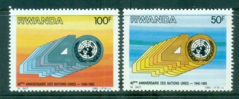 Rwanda-1985-UN-40th-Anniversary-MUH