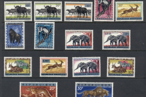 Rwanda-1964-Wildlife-MUH