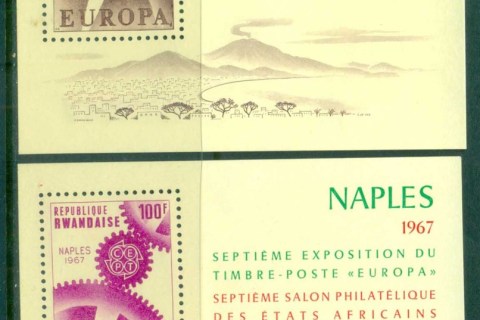 Rwanda-1967-Europa-Philatelic-Ex-2xMS-MUH