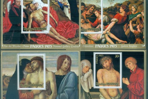Rwanda-1975-Easter-Paintings-4x-MS-MUH