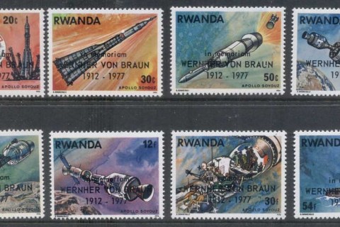 Rwanda-1977-Apollo-Soyuz-Joint-Russia-USA-Space-Project-Opt-Wernher-von-Braun-MUH