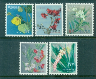 Ryukyu-Is-1962-Flowers-MUH