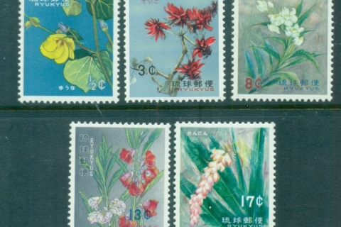 Ryukyu-Is-1962-Flowers-MUH