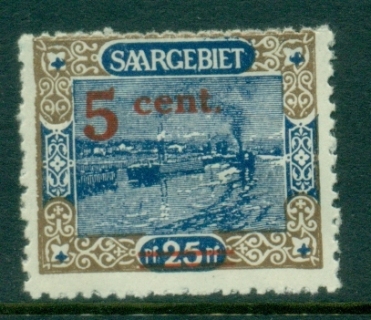 Saar-1921-Pictorial-Opts-5c-on-25pf-MLH