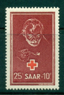 Saar-1950-Relief-for-the-Hungry-Red-Cross-MLH-lot38507