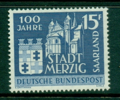 Saar-1957-Merzig-Town-centenary-MUH