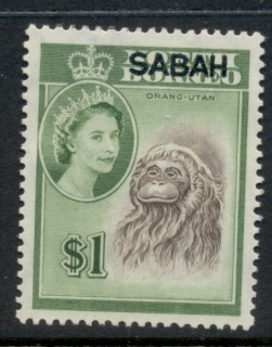 Sabah-1964-QEII-Pictorials-Opts-on-North-Borneo-1-MLH