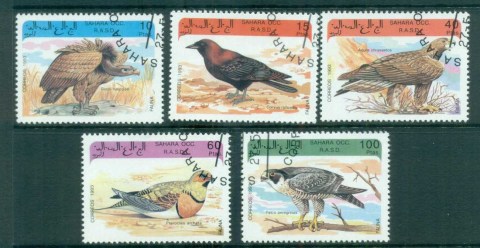 Sahara-Occidental-1993-Birds-CTO