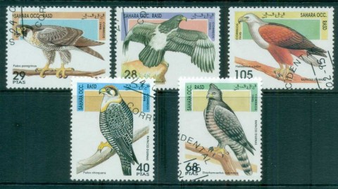 Sahara-Occidental-1995-Birds-of-Prey-CTO