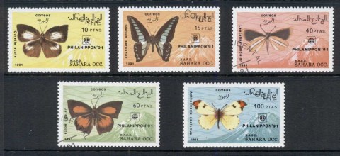 Sahara-Occidental-1991-Insects-Butterflies-CTO