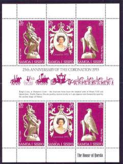 Samoa-1978 QEII Coronation 25th Anniversary Sheetlet