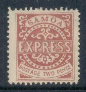 Samoa-1877-82-Express-2d-REPRINT-MLH