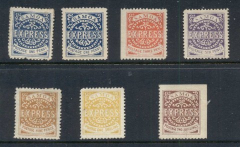 Samoa-1877-82-Samoa-Express-Reprints-MLH-MUH