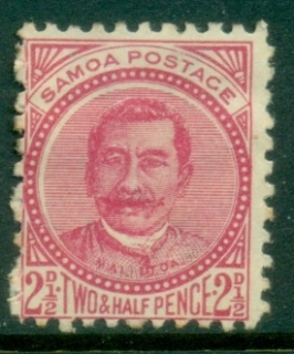Samoa-1886-1900-King-Malietoa-2½d-rose-tone-spots-MLH