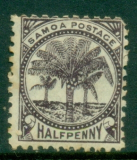 Samoa-1886-1900-Palms-½d-brown-violet-MH_2