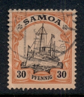 Samoa-1900-Kaisers-Yacht-30pf-FU