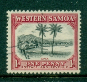 Samoa-1935-Pictorial-1d-View-of-Apia-FU