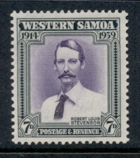 Samoa-1935-Robert-Louis-Stevenson-7d-MUH