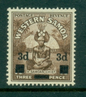 Samoa-1940-Samoan-Chief-Surch-3d-on-1-5d-MLH