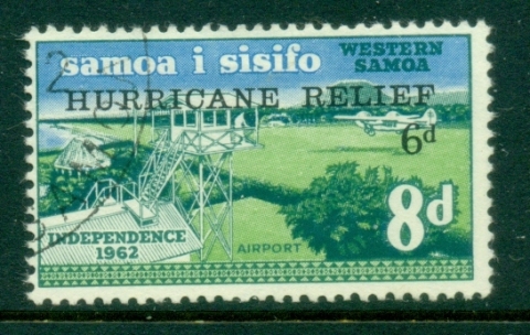 Samoa-1966-Pictorial-Opt-Hurricane-relief-FU