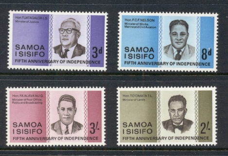 Samoa-1967-Independence-1st-Anniversary-MUH