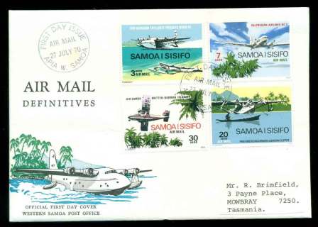 Samoa-1970-Air-mail-Planes-FDC-lot51660