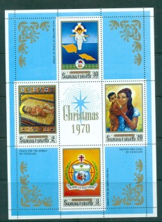 Samoa-1970-Xmas-MS-MLH-lot54725