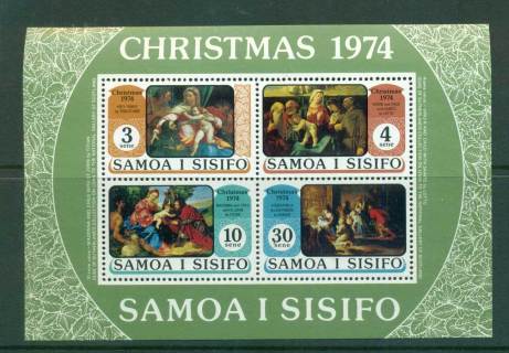 Samoa-1974-Xmas-MS-MLH-lot54748