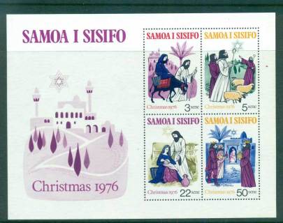 Samoa-1976-Xmas-MS-MLH-lot54757