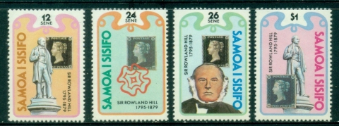 Samoa-1978-80-Shells-79-Sir-Rowland-Hill-MLH